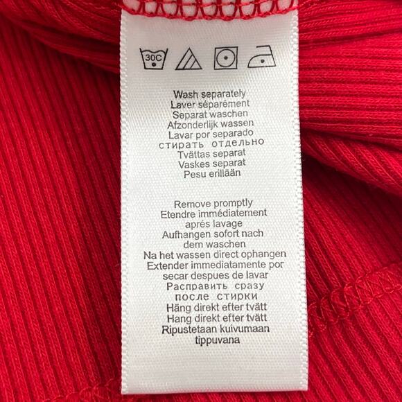 Denim 24/7 Red Sequin Sparkle Sleeveless Holiday Christmas Party Plus Shirt 4X - Picture 6 of 9